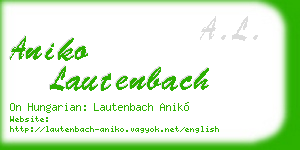 aniko lautenbach business card