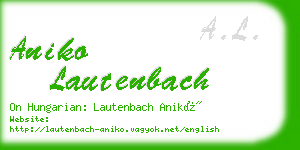 aniko lautenbach business card